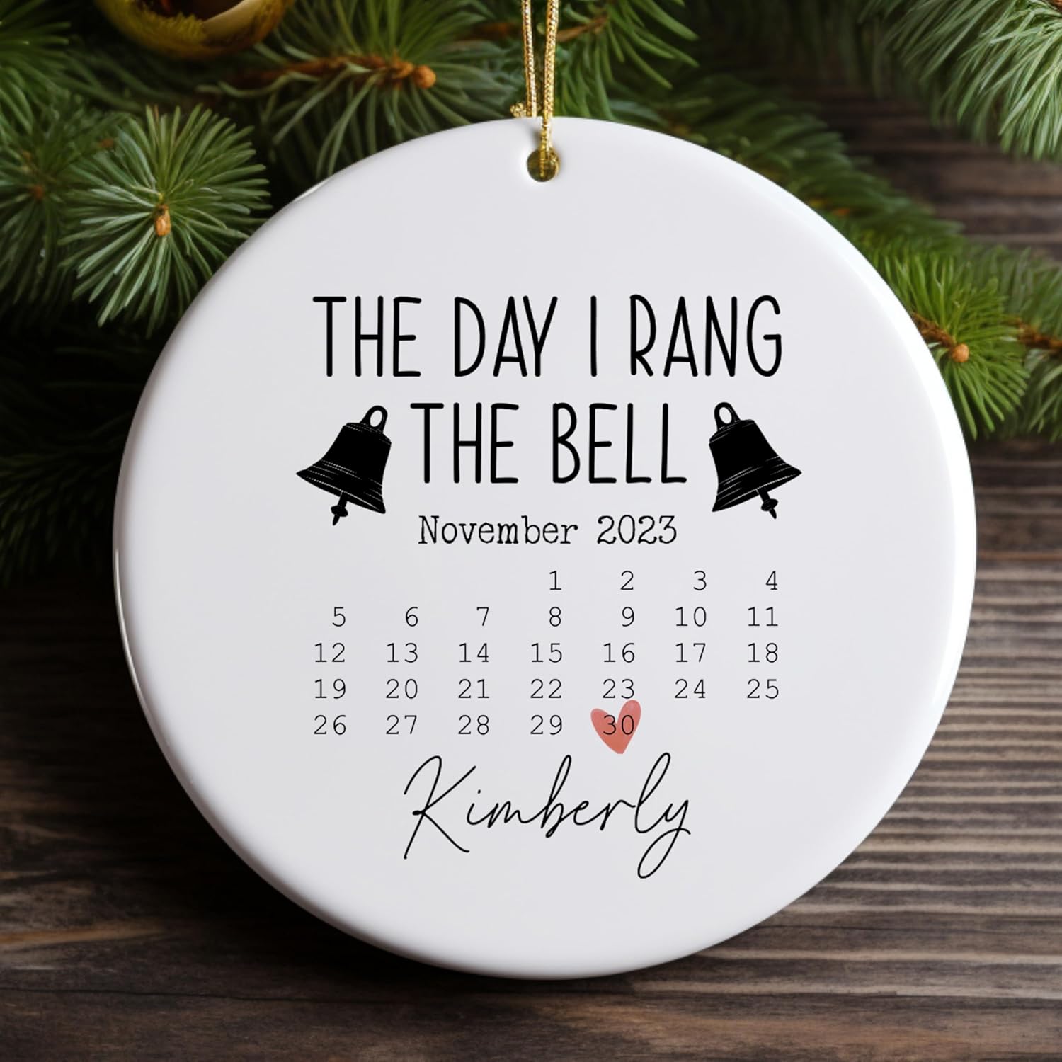 End of Chemo Ornament Cancer Survivor Gift