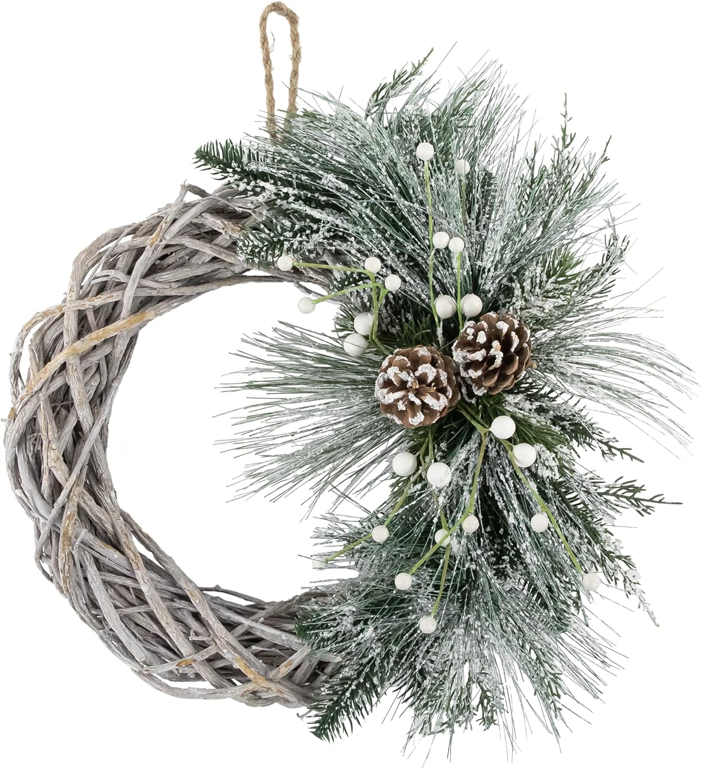 Northlight Frosted Christmas Wreath 15 Inch