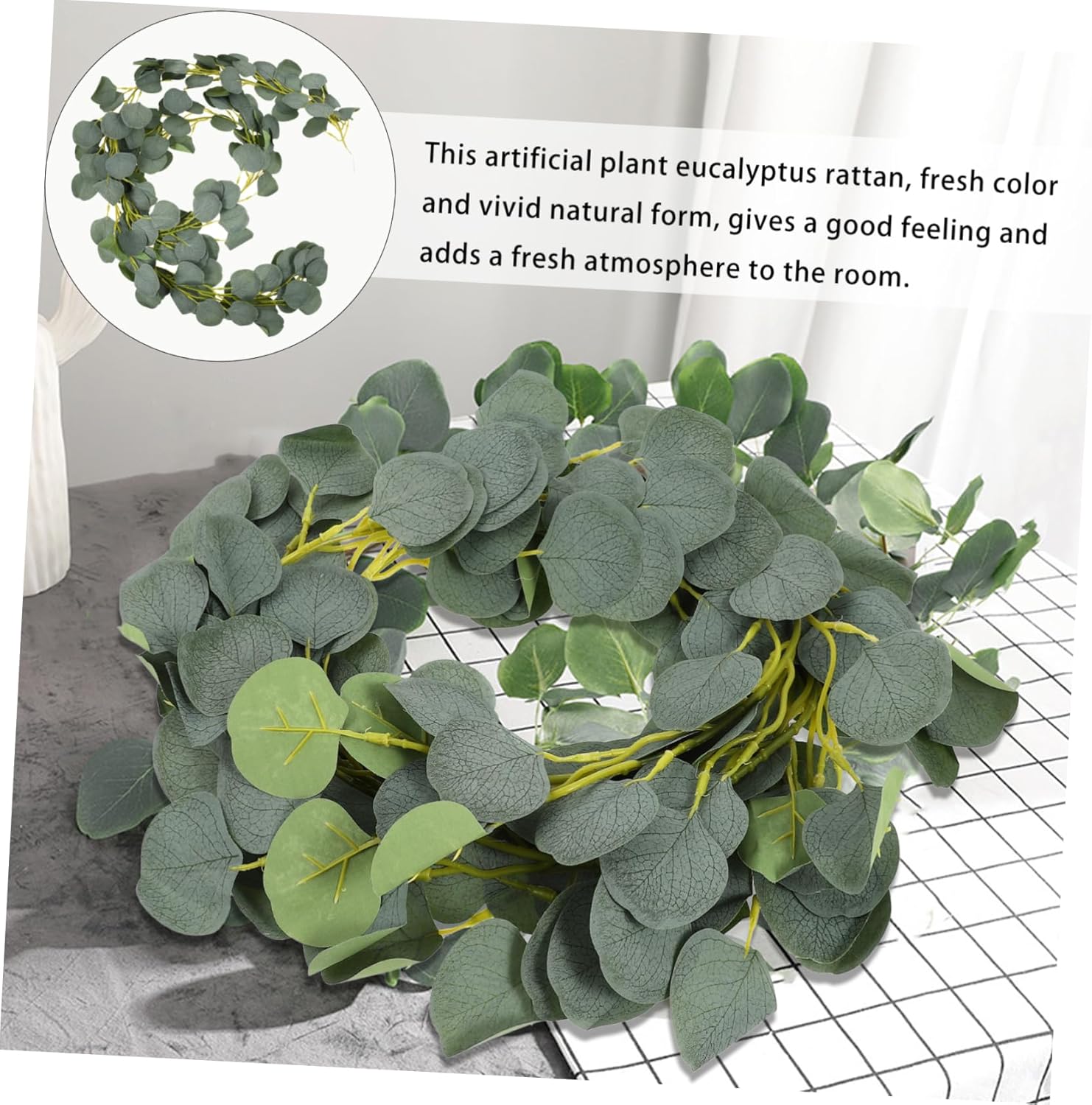 Stylish Emulated Green Wreath for Home Wedding Door Decor