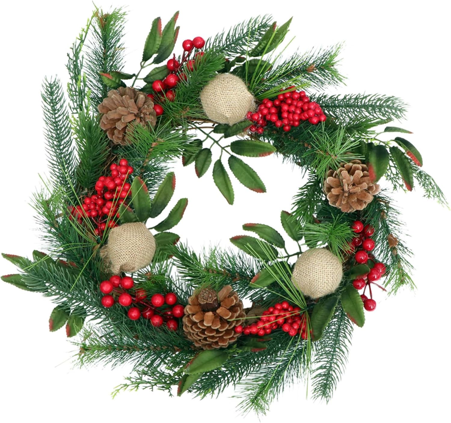 EXCEART 2pcs Artificial Rattan Wreath Garland for Home Decor