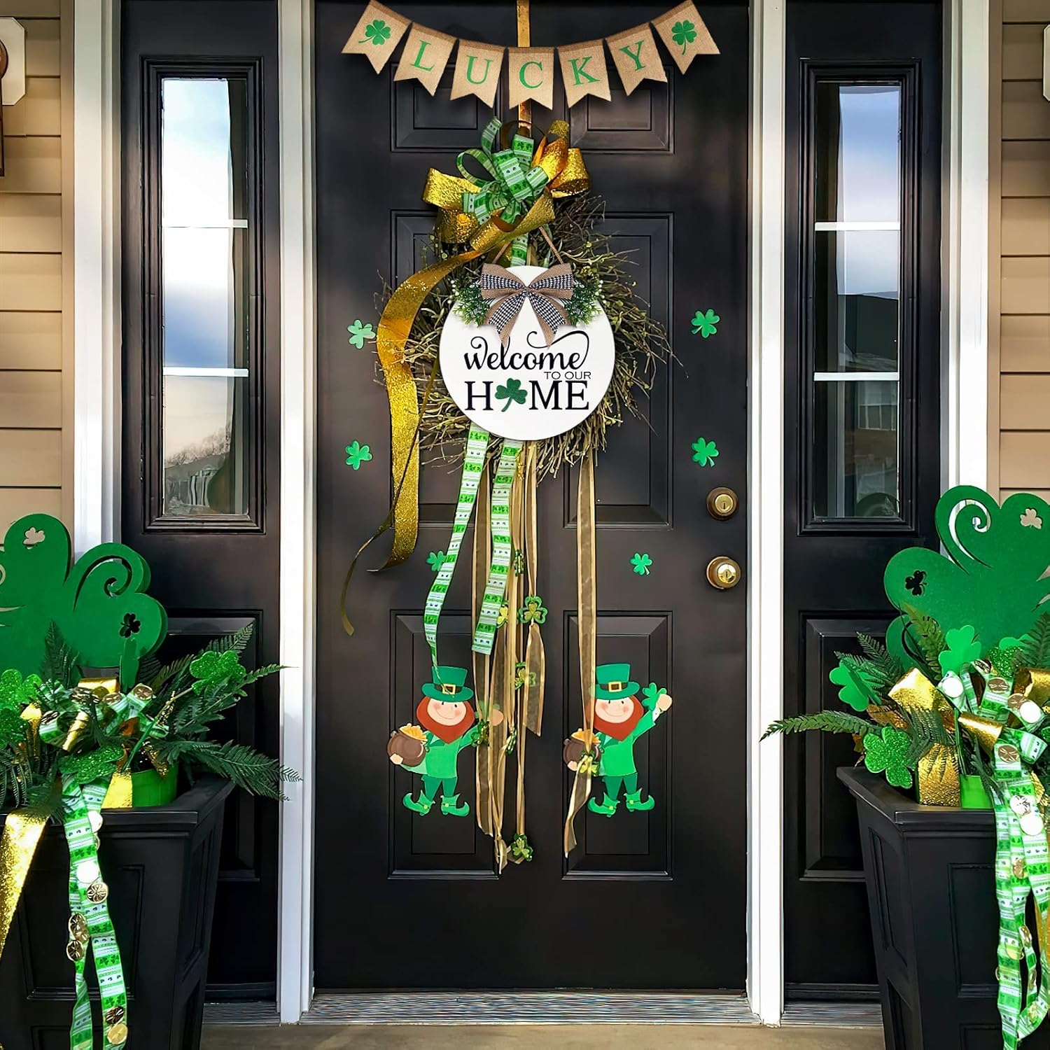 Interchangeable Seasonal Welcome Wreath for Front Door
