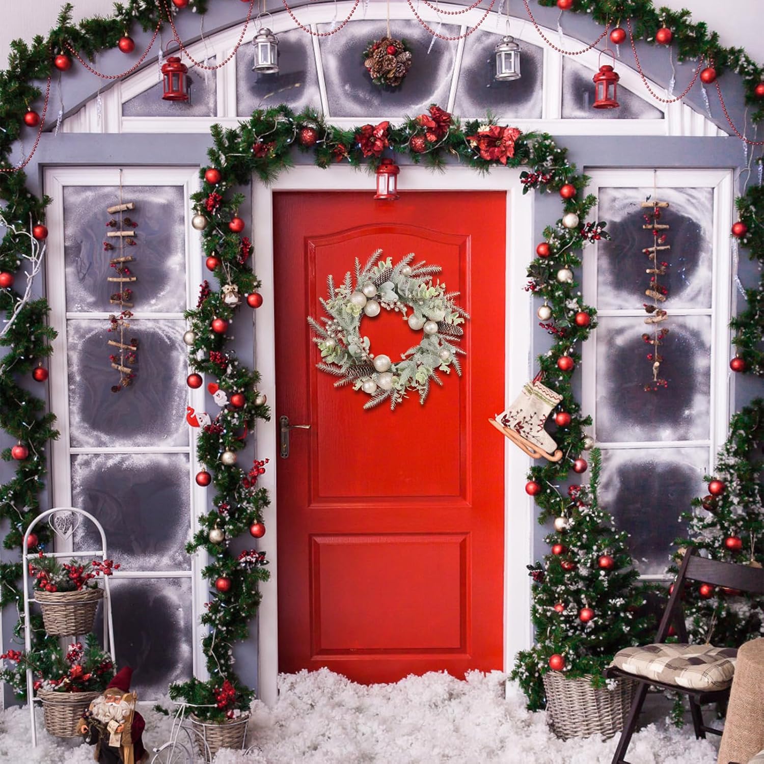 Super Holiday 19 Inch Champagne Christmas Wreath
