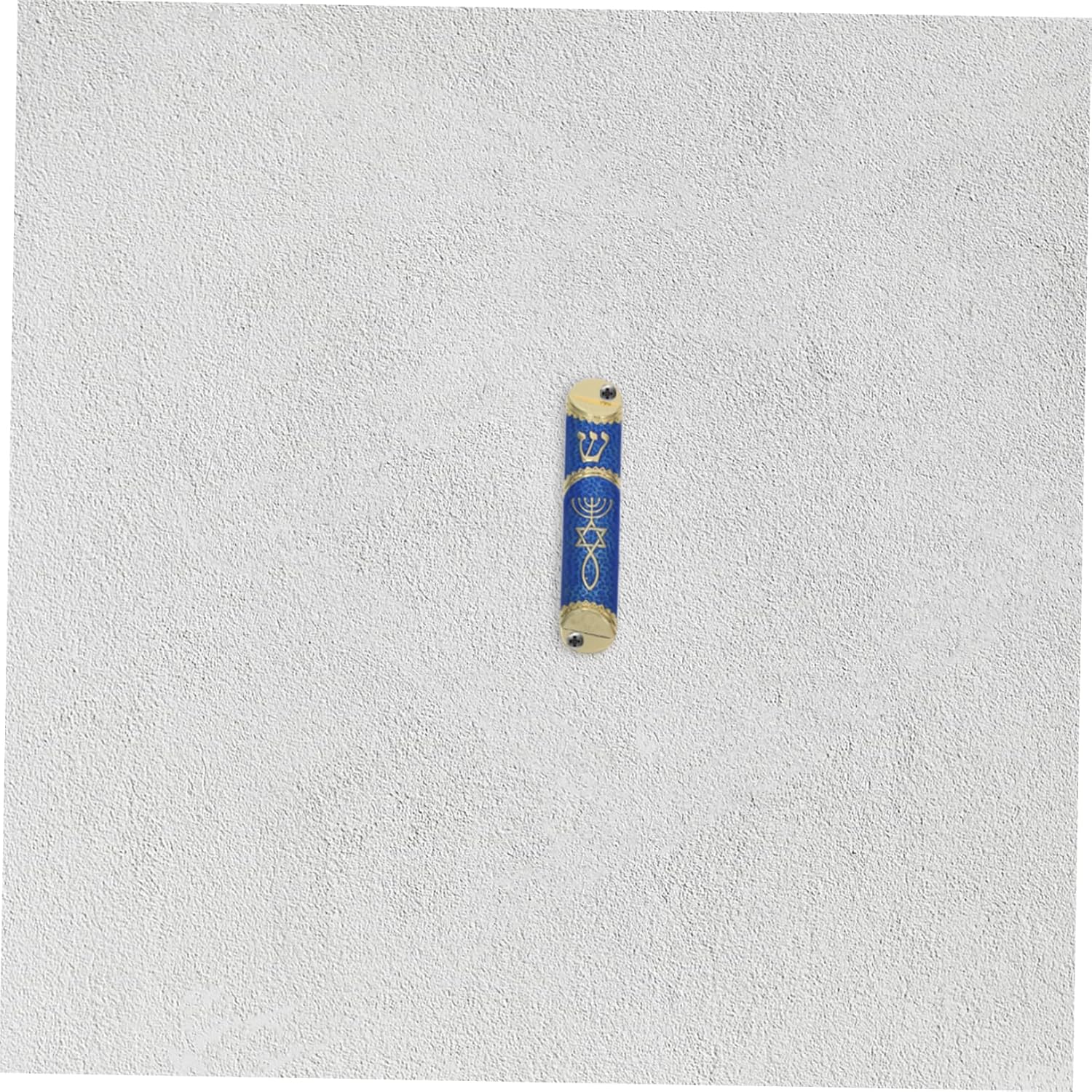Classic Jewish Mezuzah Scroll Metal Door Frame Decor