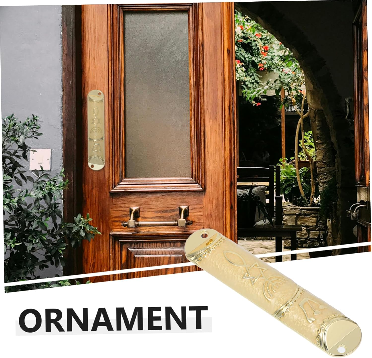 ABOOFAN Metal Mezuzah Scroll Door Decor for Home