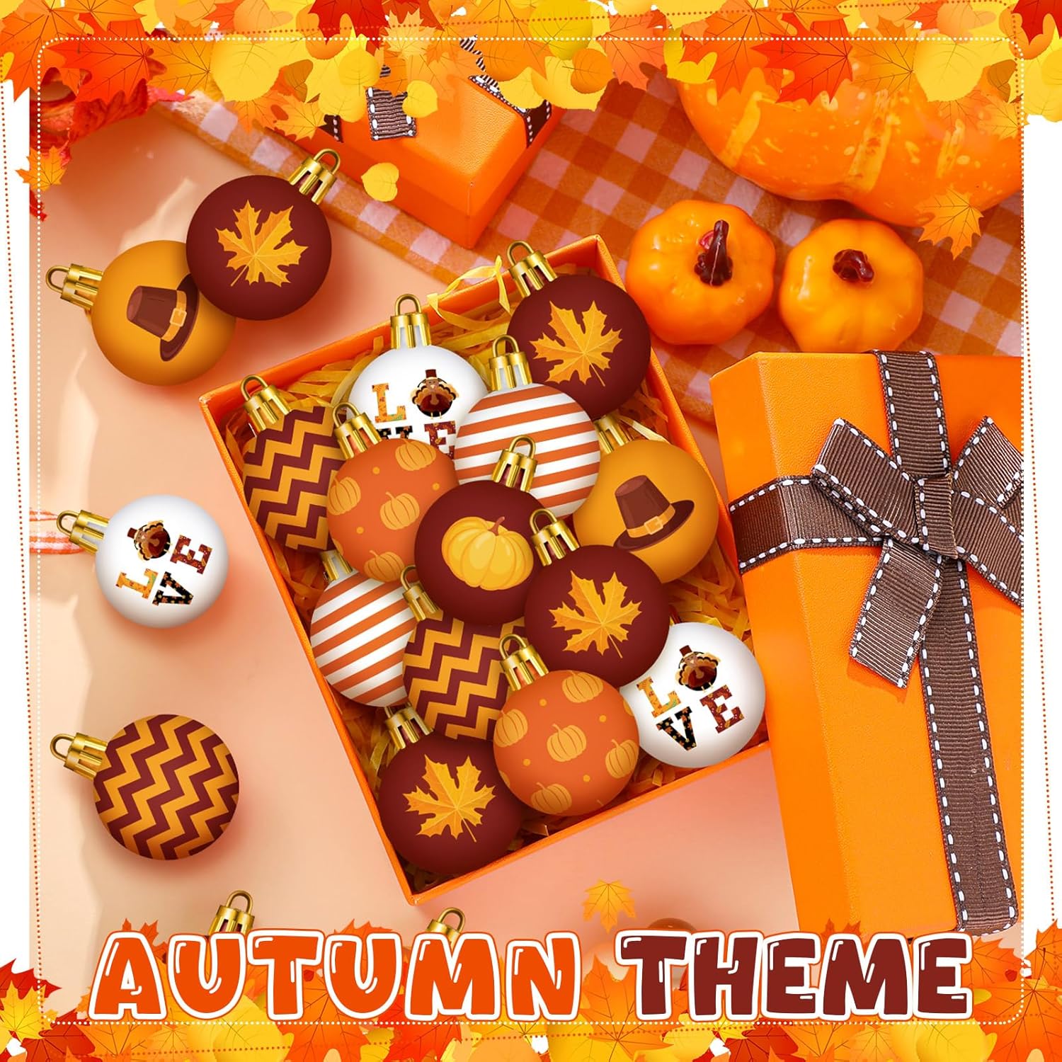 48 Pcs 118 Inch Thanksgiving Hanging Ornaments