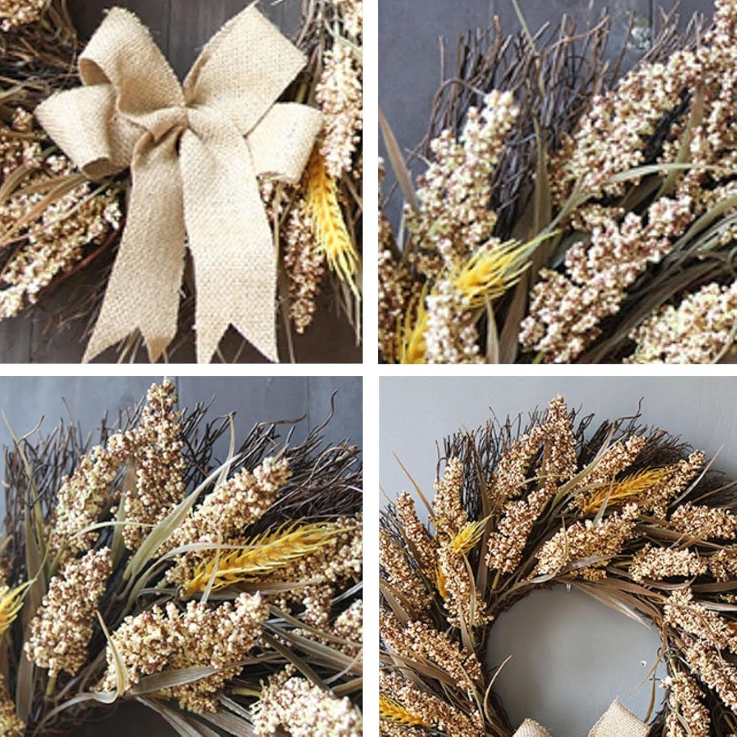 Versatile Fall to Winter Decor Set for Door Wreaths and Holiday Displays