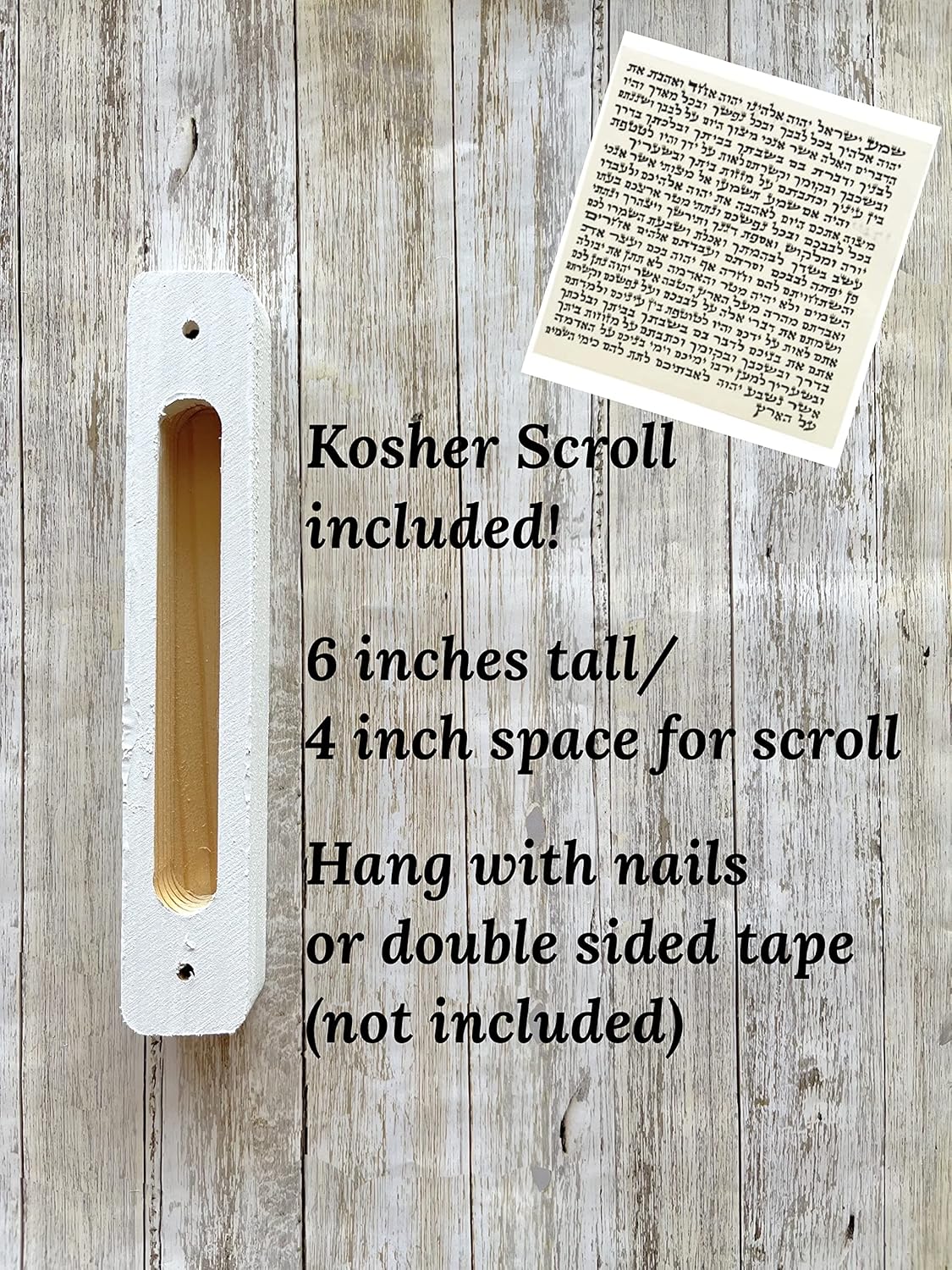 Moon and Stars Mezuzah with Kosher Scroll