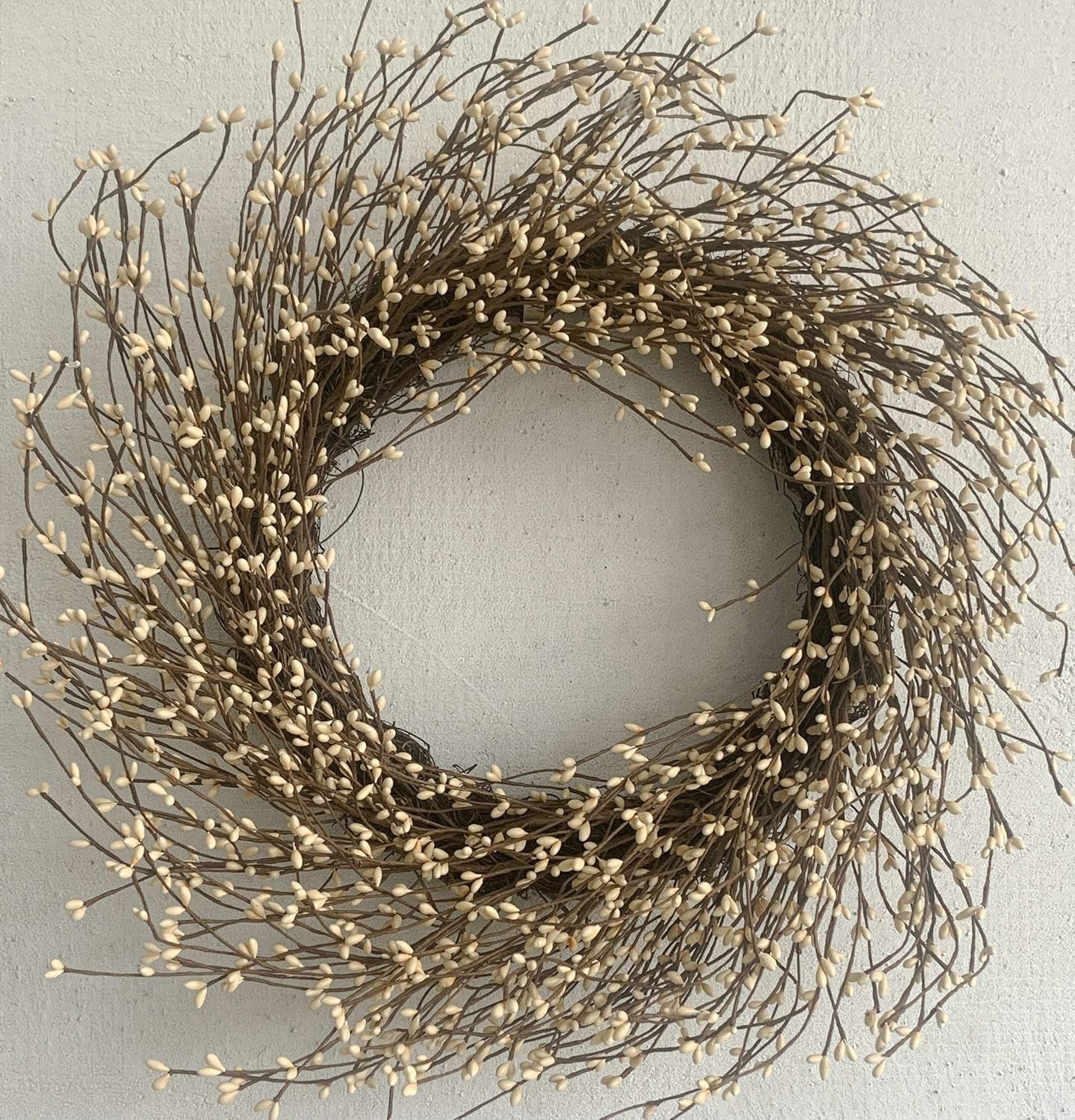 Jobflower 24 Inch Berry Wreath for Farmhouse Window Christmas Holiday Decor