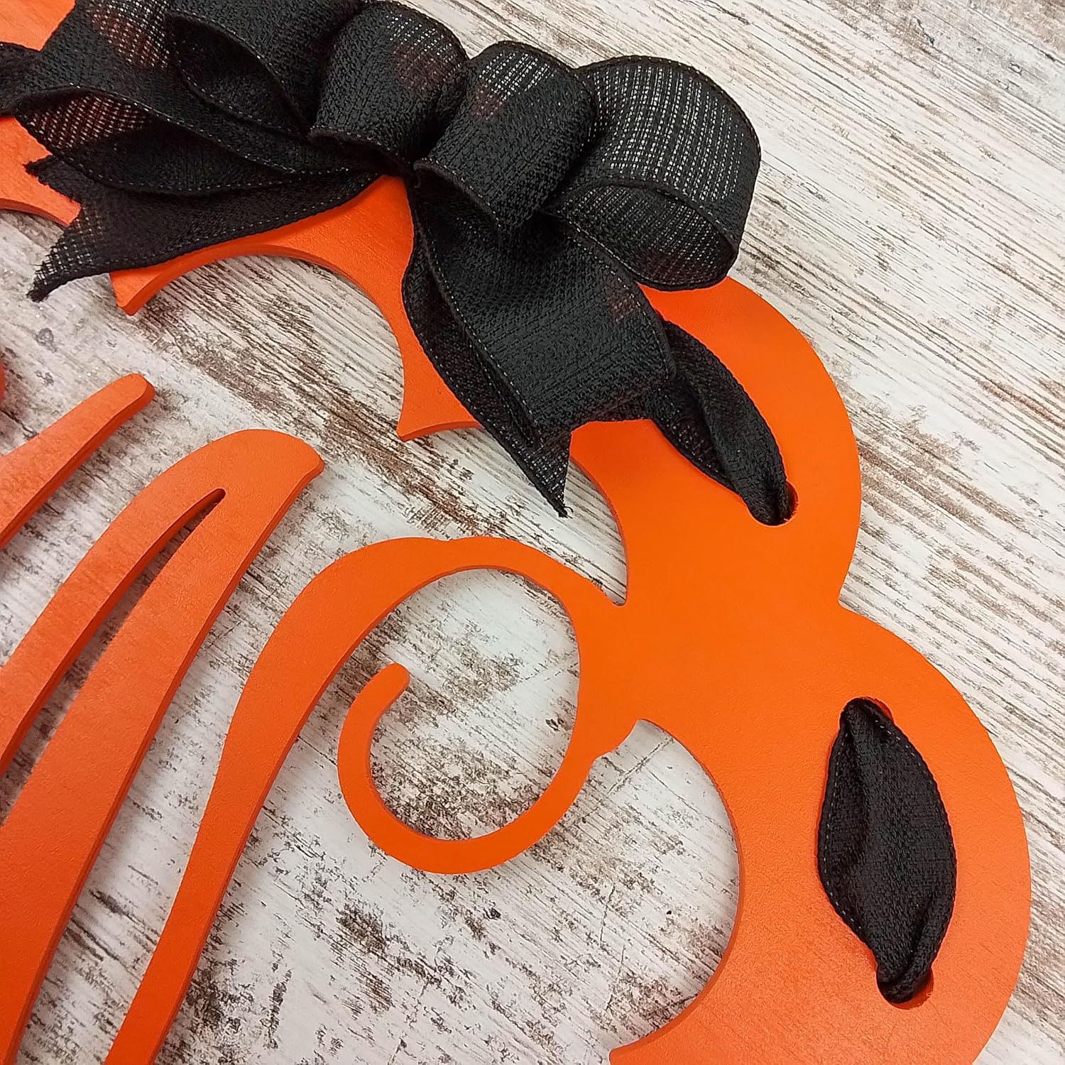 Halloween Door Hanger Wreath with Monogram