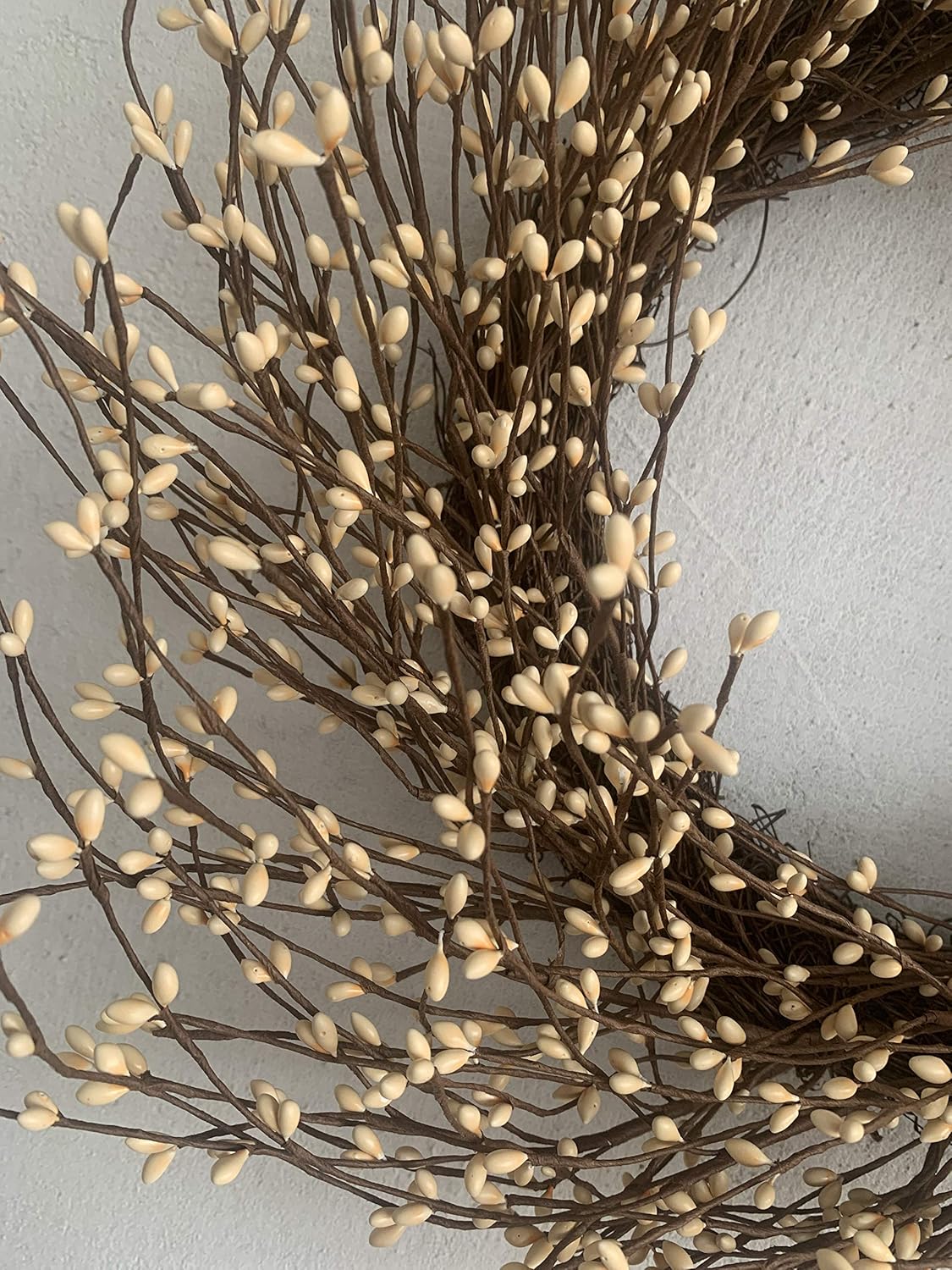 Jobflower 24 Inch Berry Wreath for Farmhouse Window Christmas Holiday Decor