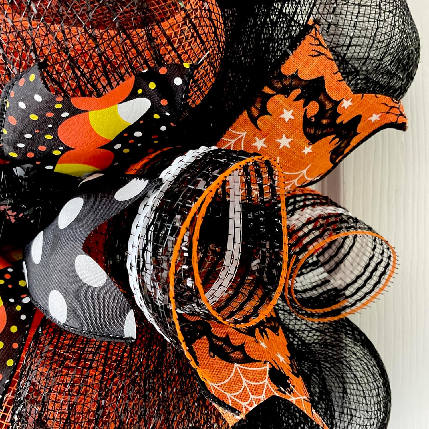 Halloween Candy Corn Wreath 24 or 28 Inches