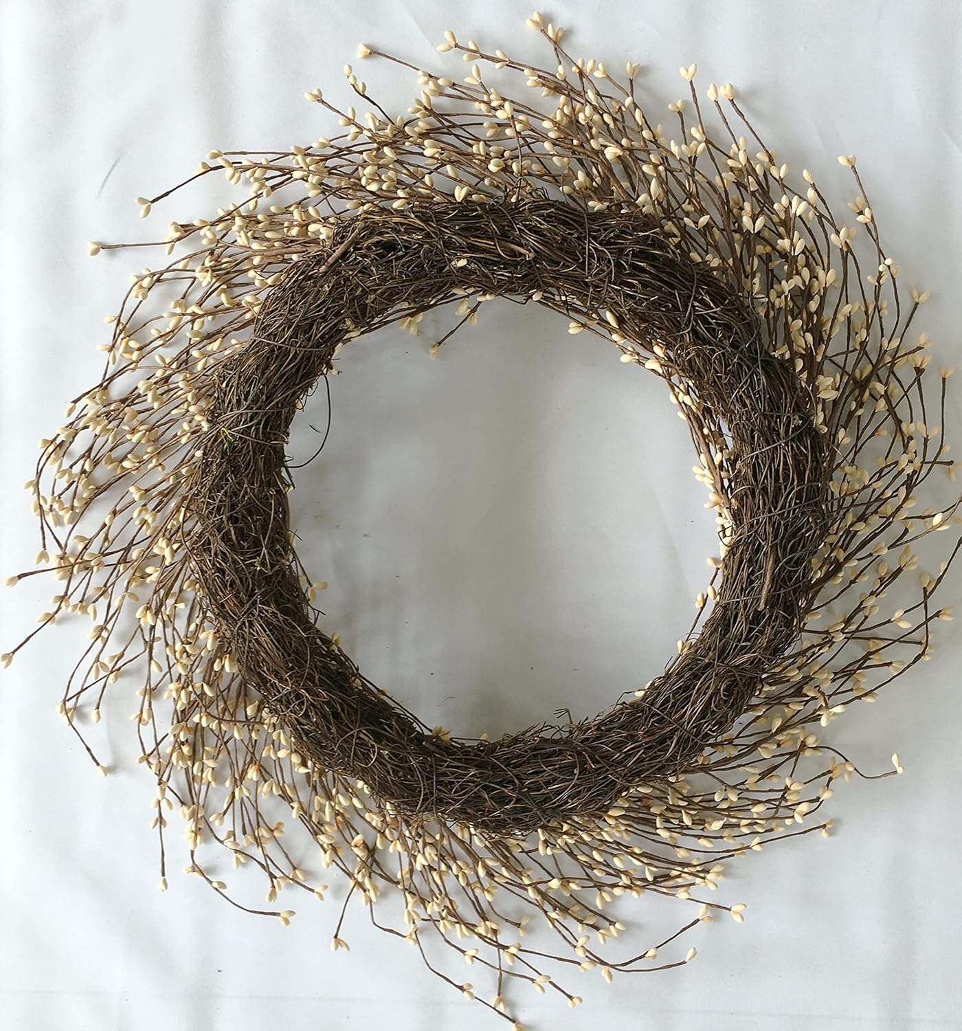 Jobflower 24 Inch Berry Wreath for Farmhouse Window Christmas Holiday Decor