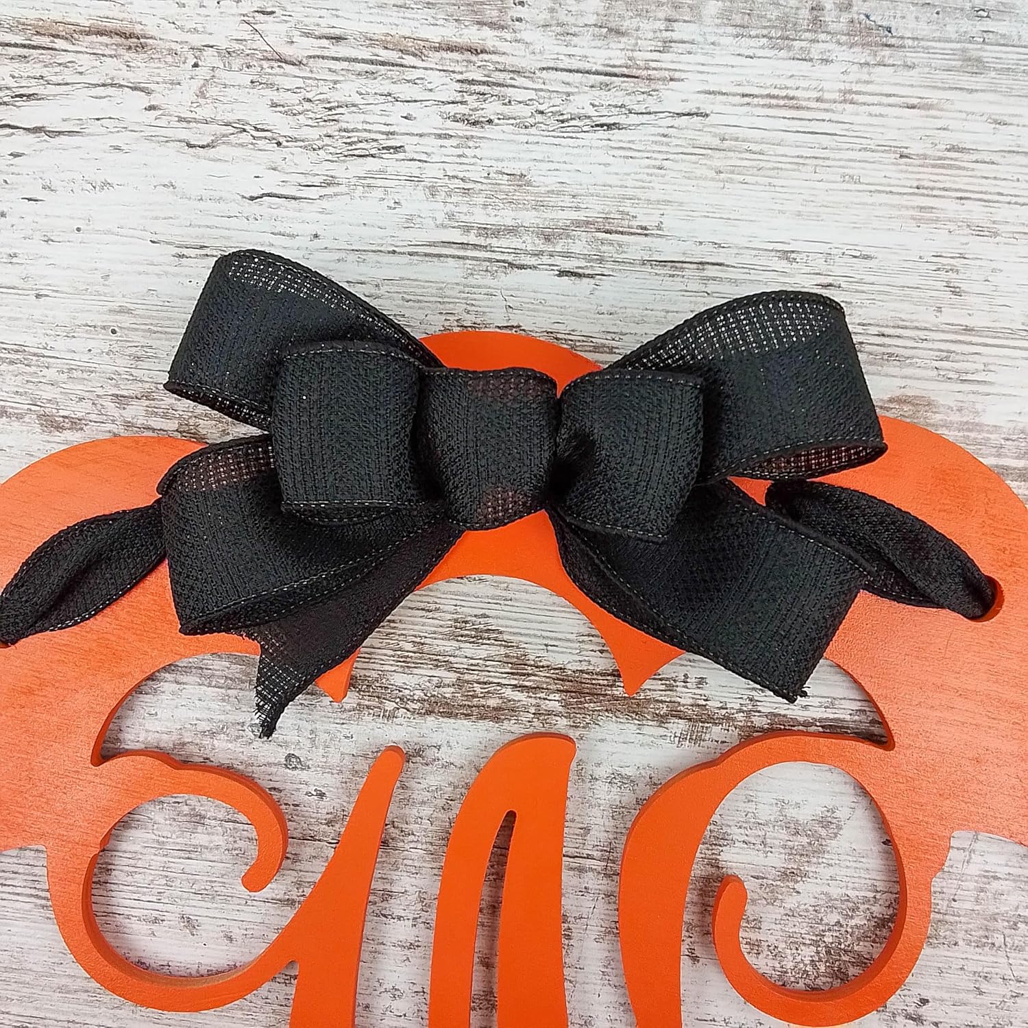 Halloween Door Hanger Wreath with Monogram