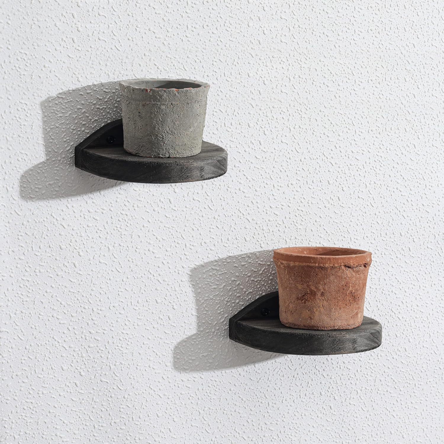 Freezing Point Semicircle Floating Shelves Set of 2
