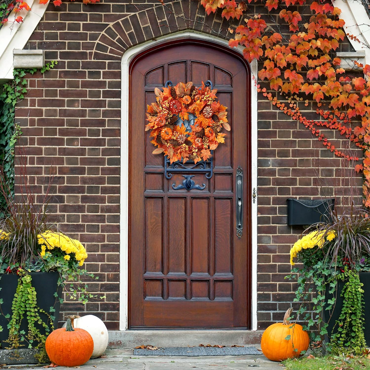 Sggvecsy 20 Autumn Front Door Wreath