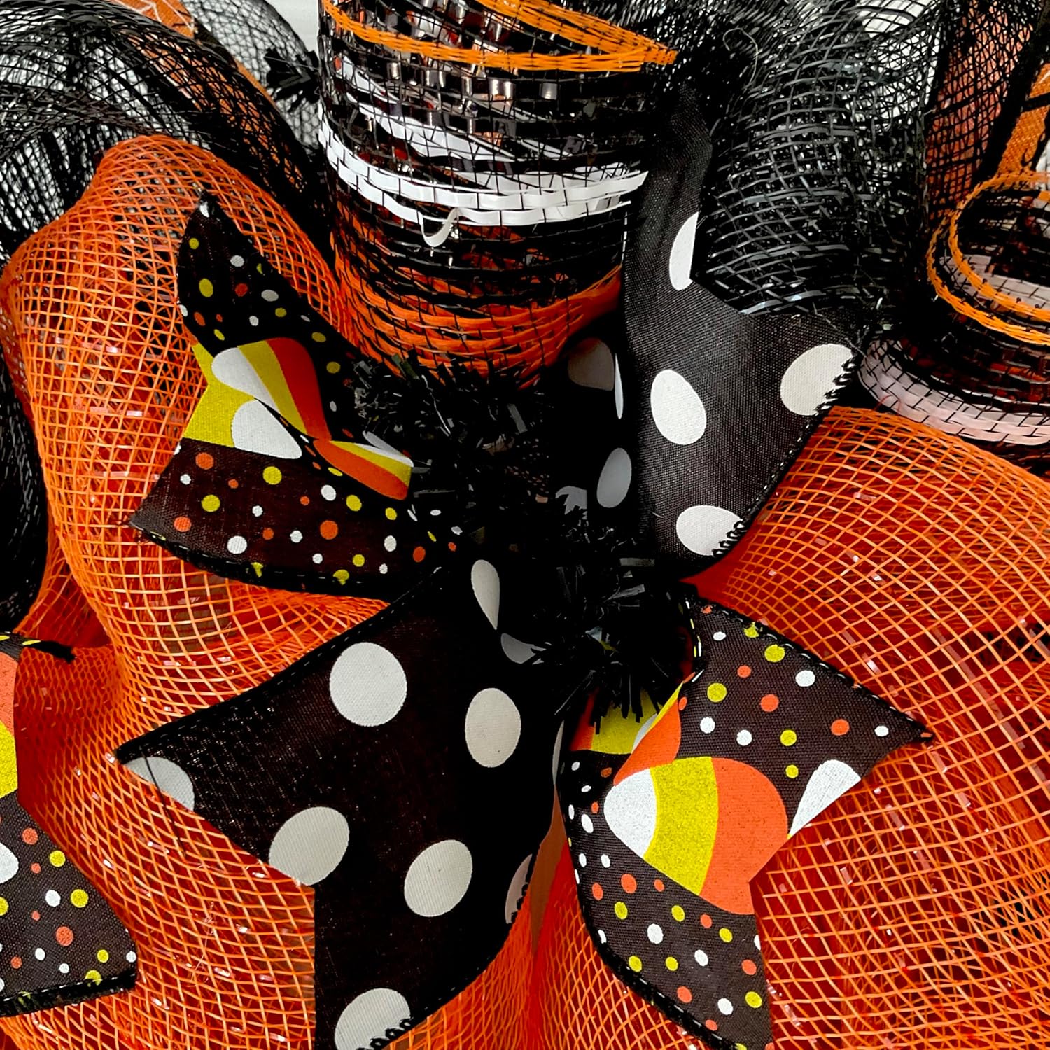 Halloween Candy Corn Wreath 24 or 28 Inches