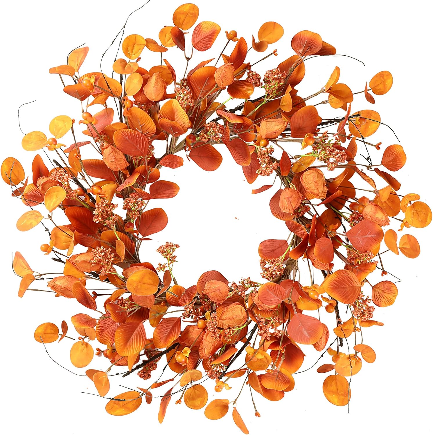 Sggvecsy Fall Wreath 20 Inch Autumn Decor for Front Door
